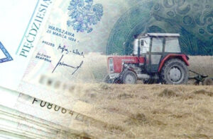 traktor i pieniądze